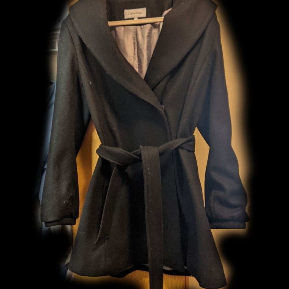 Calvin Klein wool blend coat